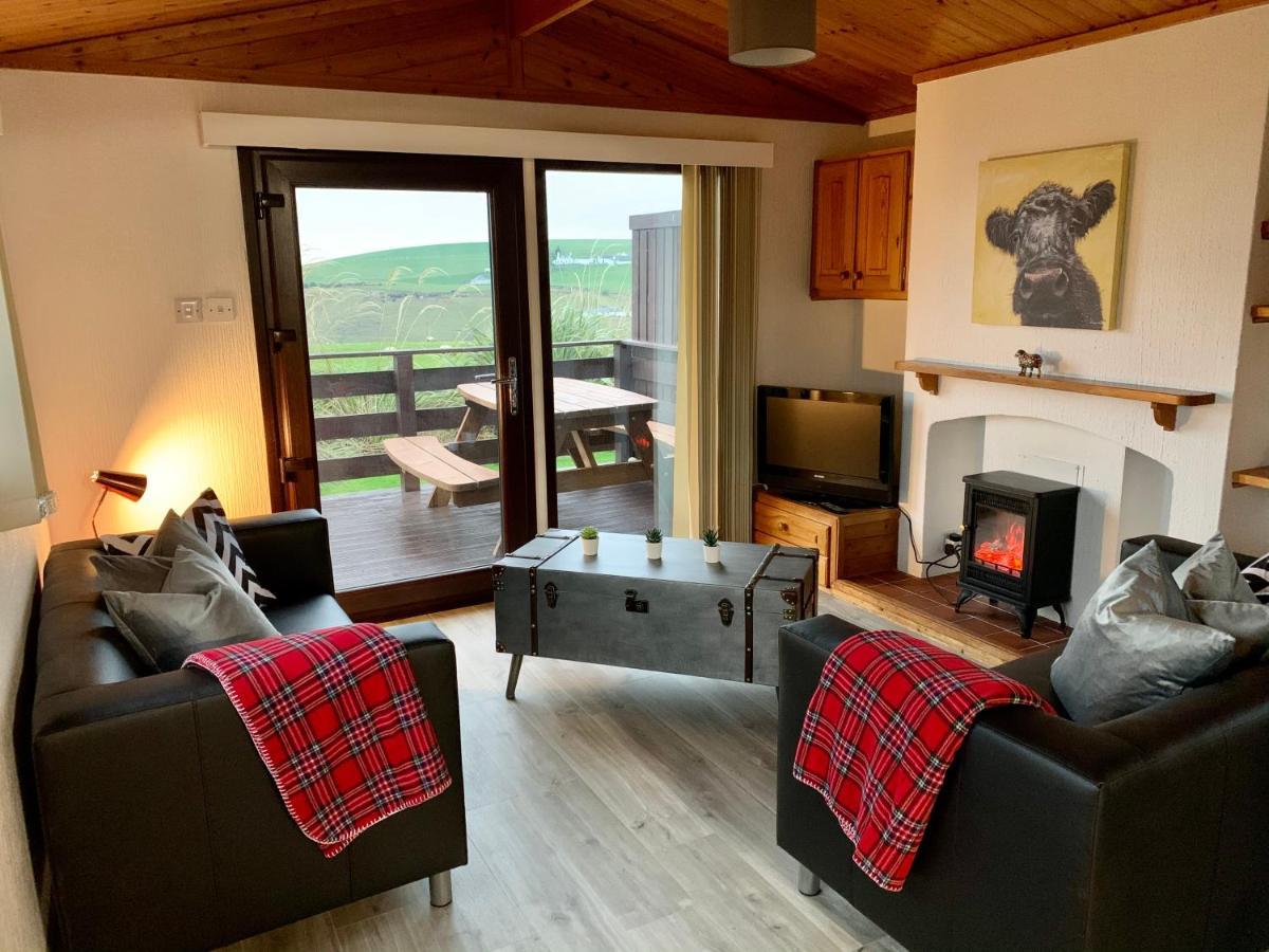 Lodge Cabin With Fabulous Views - Farm Holiday سْترانرير المظهر الخارجي الصورة